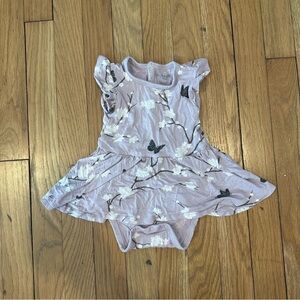 Kyte BABY Cherry Blossom Bodysuit Dress